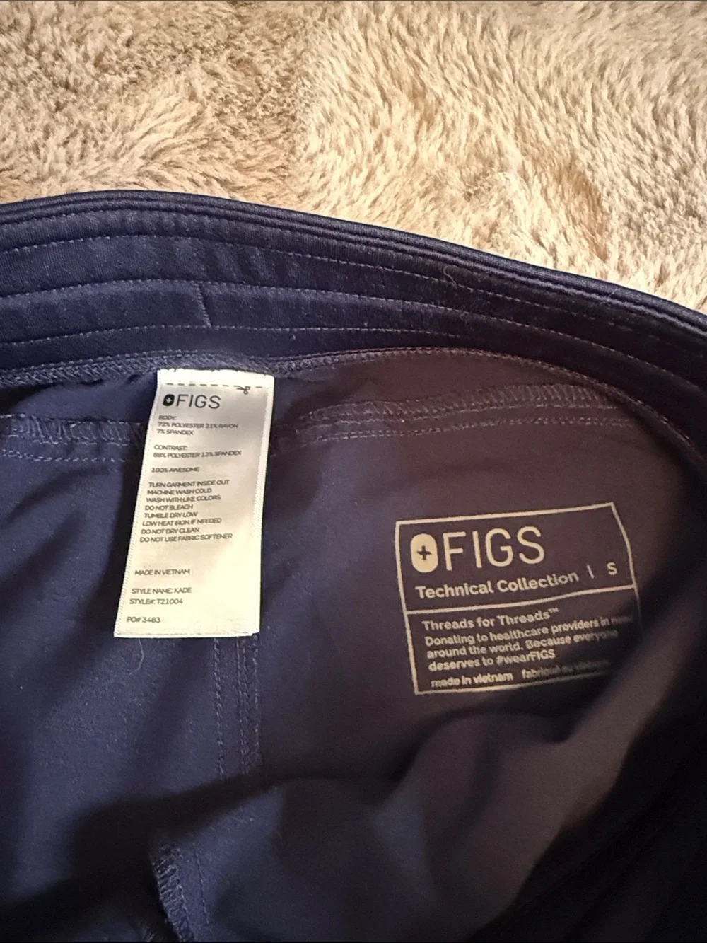 FIGS Mens Scrub Pants size small